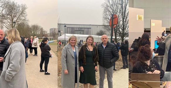 Visite du lieu d&rsquo;enregistrement des réfugiés ukrainiens au Heysel