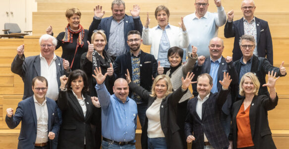 Présentation des 22 candidats de la liste Les Engagés en province de Liège pour les élections fédérales du 9 juin 2024